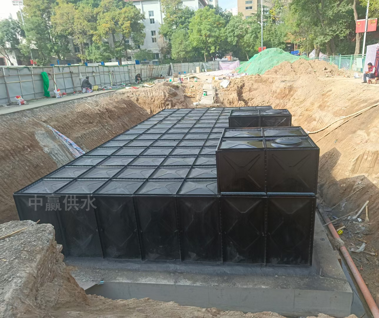 地埋式箱泵一體化無浮泵站采用螺栓裝配和焊接相結合的形式